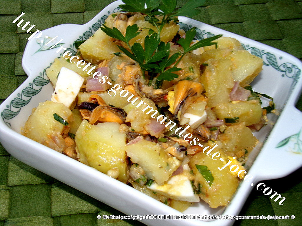 Salade Pomme De Terre Thon Marocaine Salade de pommes de terre aux moules et au thon – Recettes Gourmandes De  Joce