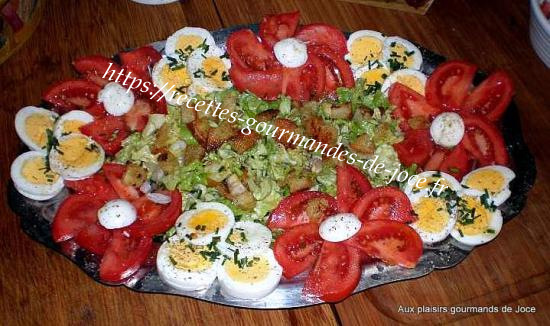 Recette Salade composée avocat œuf mollet et autres recettes