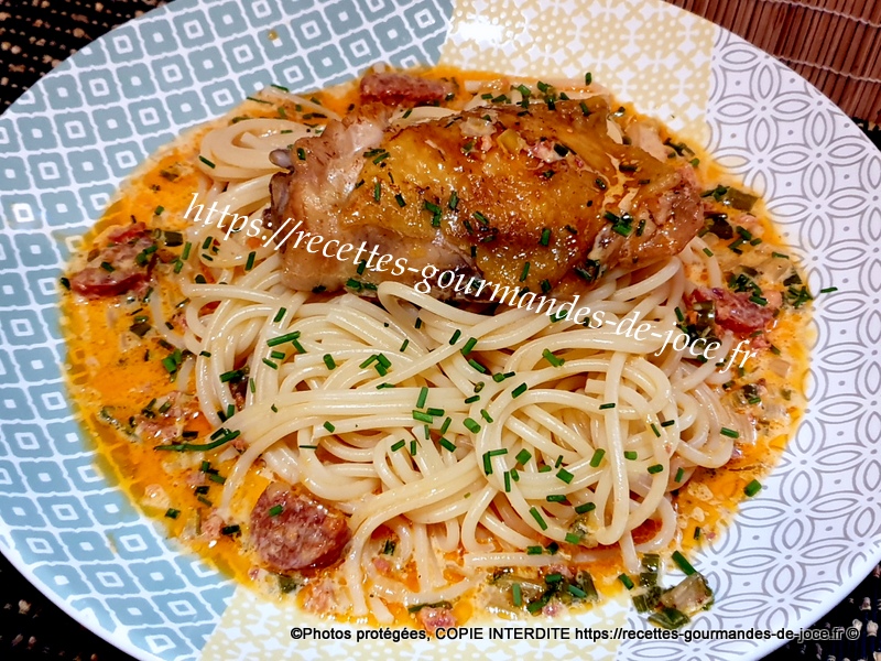 Pâtes au poulet et épices orientales - Les Chats Gourmets - Recettes de  cuisine