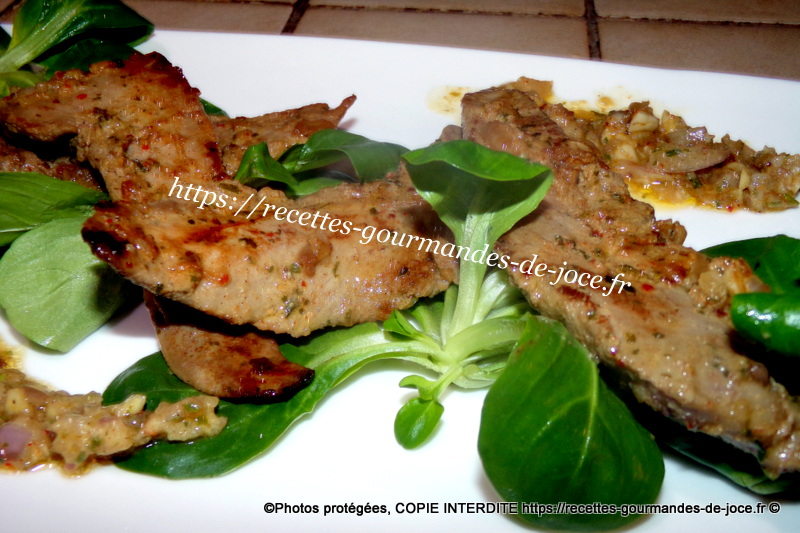 Aiguillettes de canard marinées à la moutarde à la plancha. – Recettes