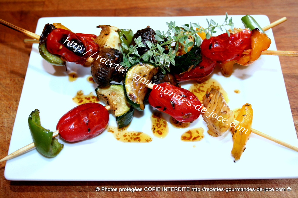 Brochettes de légumes marinées aux épices créoles. – Recettes