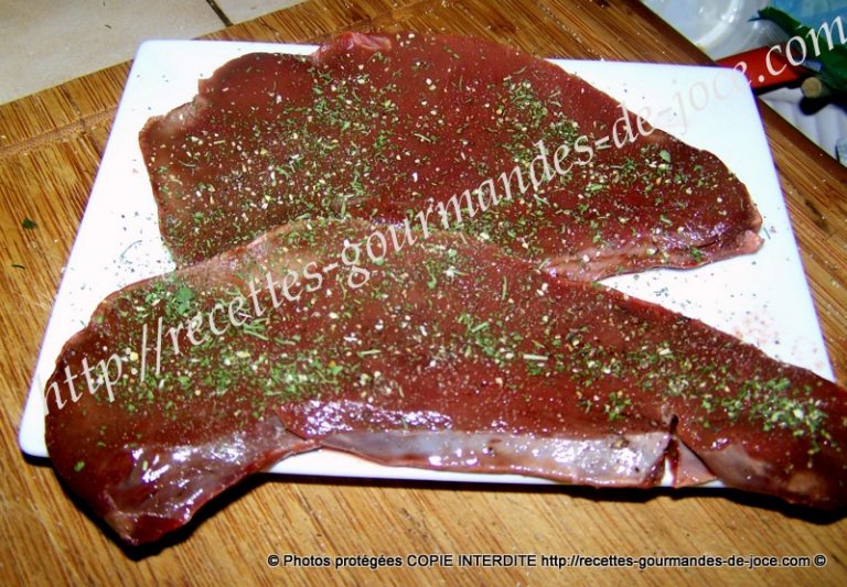 Cœur de bœuf (tranches) poêlé sauce persillée. – Recettes Gourmandes De