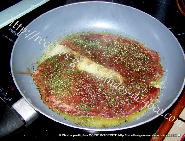 Cœur de bœuf (tranches) poêlé sauce persillée. – Recettes Gourmandes De