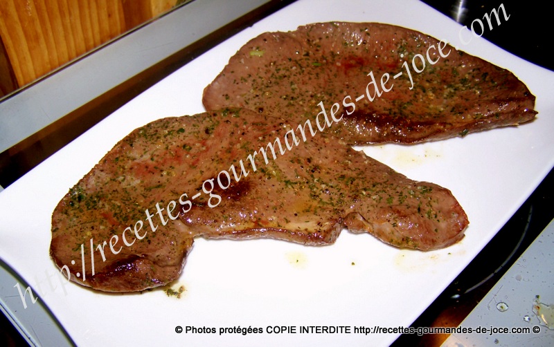 Cœur de bœuf (tranches) poêlé sauce persillée. – Recettes Gourmandes De